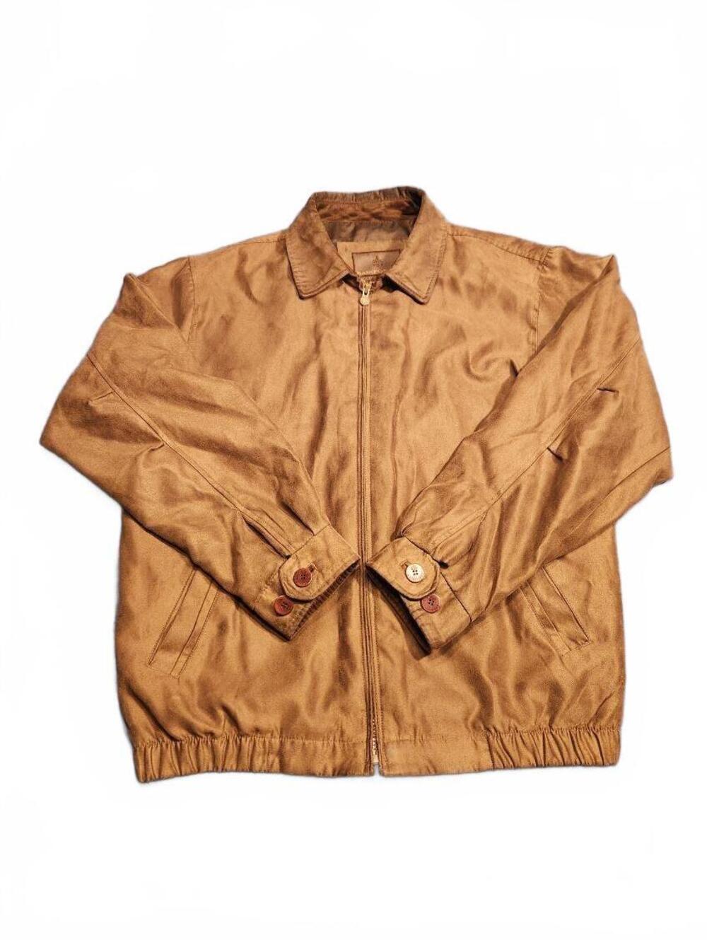 Rainforest Men's Brown Faux Suede Jacket Medium